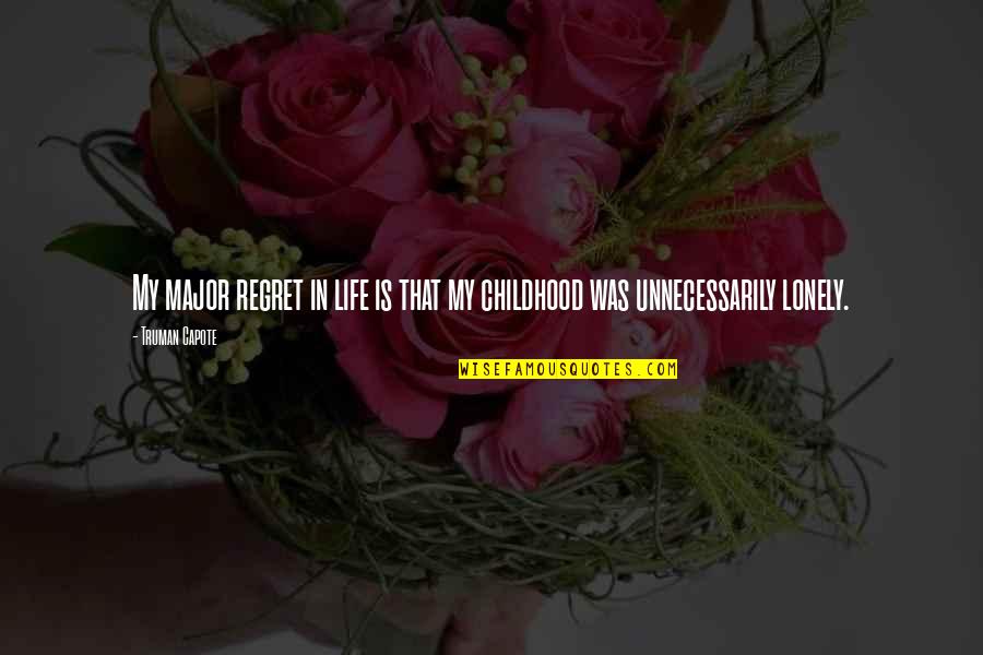 Ruvinsky Klaudiya Quotes By Truman Capote: My major regret in life is that my