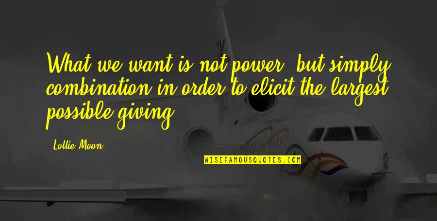 Ryan Eggold Quotes By Lottie Moon: What we want is not power, but simply Ryan Eggold Quotes By Lottie Moon: What we want is not power, but simply