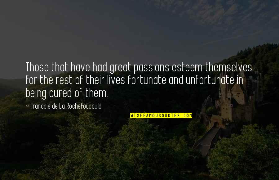 Ryan Holiday Courage Is Calling Quotes By Francois De La Rochefoucauld: Those that have had great passions esteem themselves