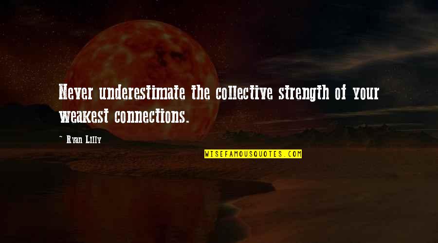 Ryan O'leary Quotes By Ryan Lilly: Never underestimate the collective strength of your weakest