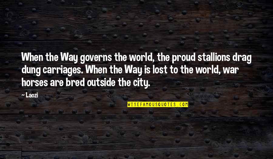 Ryko Softgloss Quotes By Laozi: When the Way governs the world, the proud
