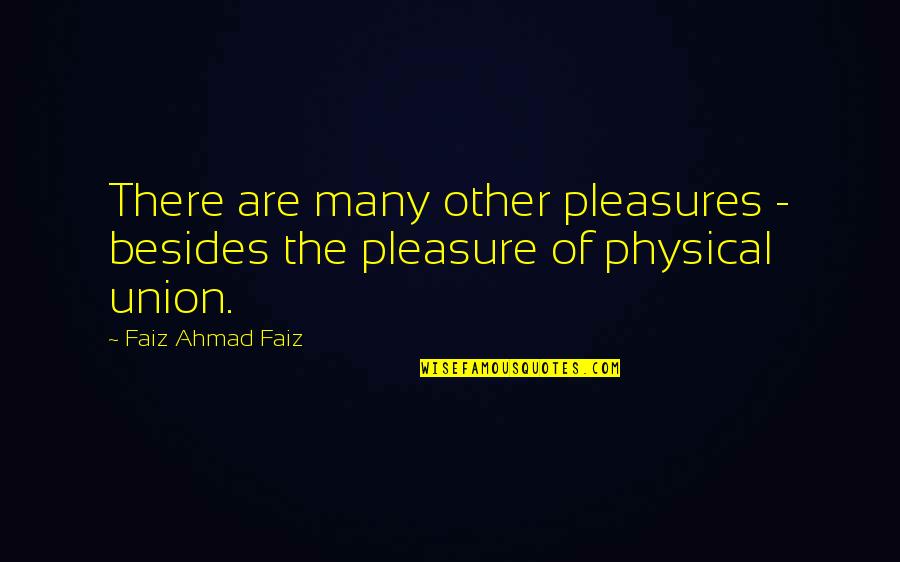 Ryoo Naberrie Quotes By Faiz Ahmad Faiz: There are many other pleasures - besides the Ryoo Naberrie Quotes By Faiz Ahmad Faiz: There are many other pleasures - besides the