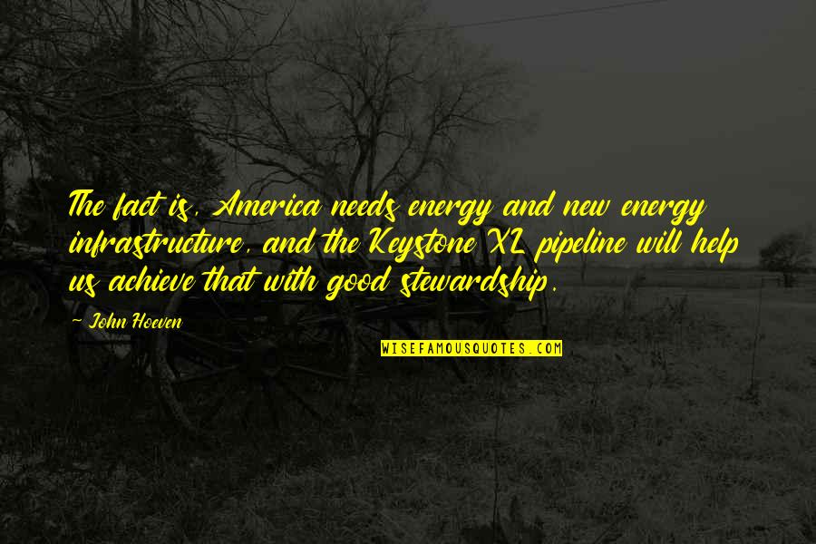 S M L Xl Quotes By John Hoeven: The fact is, America needs energy and new