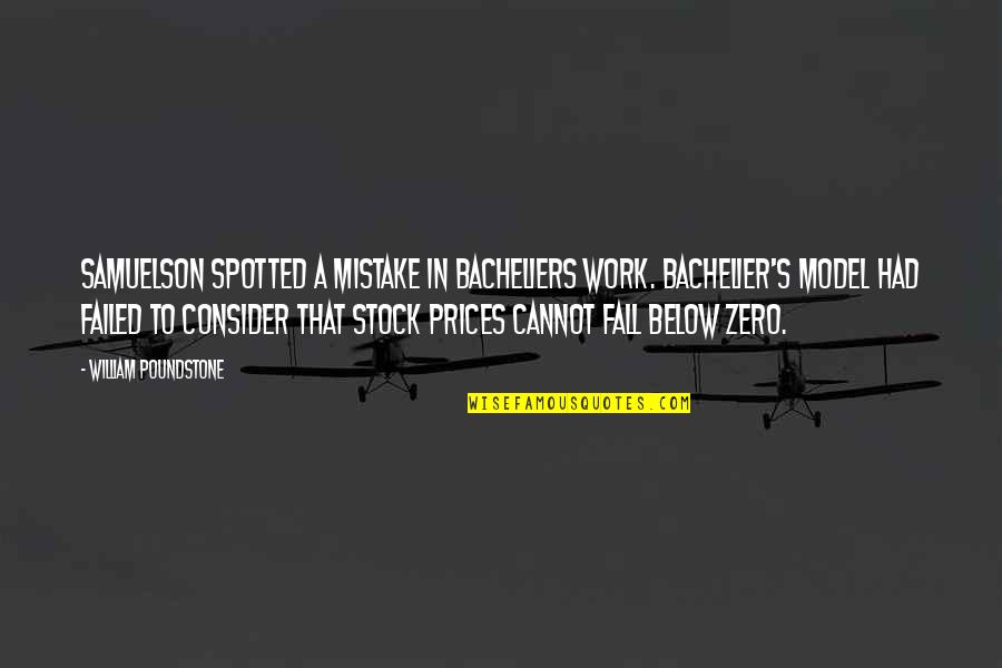 S&p Stock Quotes By William Poundstone: Samuelson spotted a mistake in Bacheliers work. Bachelier's