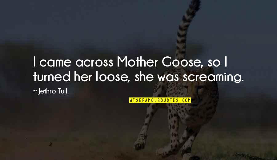 S Y Nursery Inc Quotes By Jethro Tull: I came across Mother Goose, so I turned