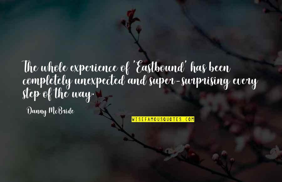 Saara Portal Quotes By Danny McBride: The whole experience of 'Eastbound' has been completely Saara Portal Quotes By Danny McBride: The whole experience of 'Eastbound' has been completely