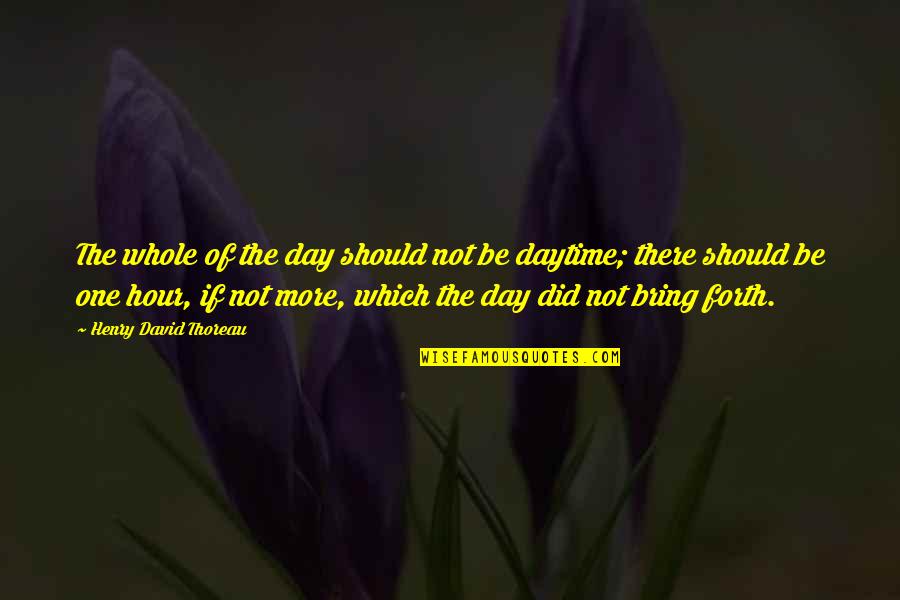 Sabahnz Quotes By Henry David Thoreau: The whole of the day should not be