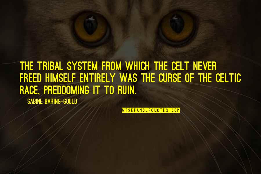 Sabine Quotes By Sabine Baring-Gould: The tribal system from which the Celt never