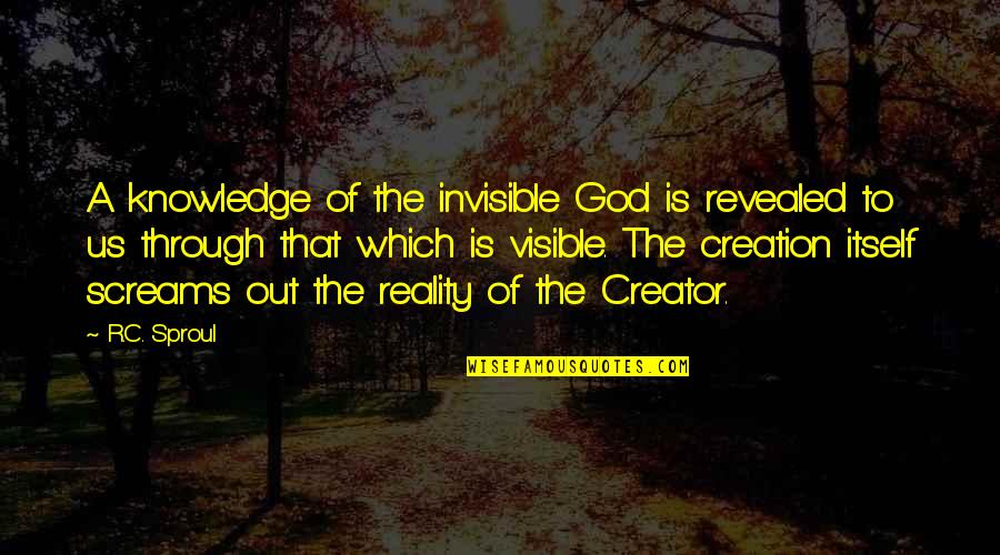 Sabines Quotes By R.C. Sproul: A knowledge of the invisible God is revealed
