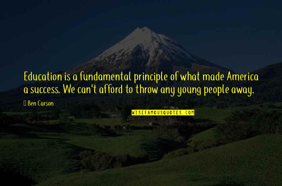 Sabio Significado Quotes By Ben Carson: Education is a fundamental principle of what made Sabio Significado Quotes By Ben Carson: Education is a fundamental principle of what made