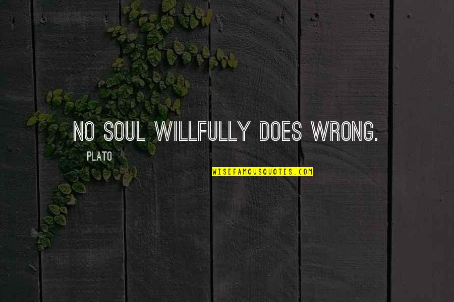 Sabs Quotes By Plato: No soul willfully does wrong. Sabs Quotes By Plato: No soul willfully does wrong.