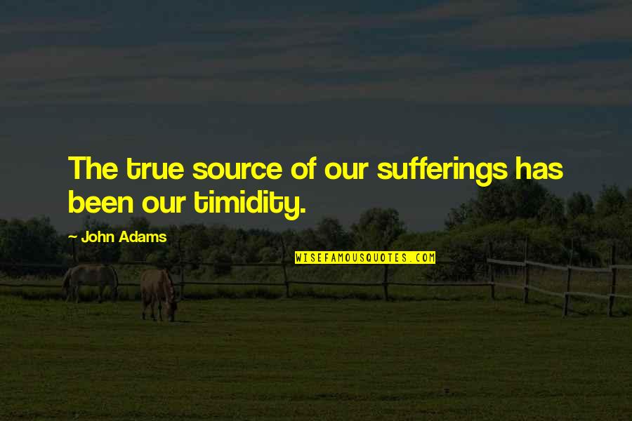 Saccho Quotes By John Adams: The true source of our sufferings has been