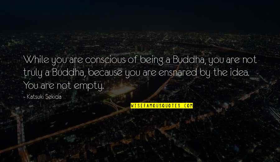 Sachausen Quotes By Katsuki Sekida: While you are conscious of being a Buddha,