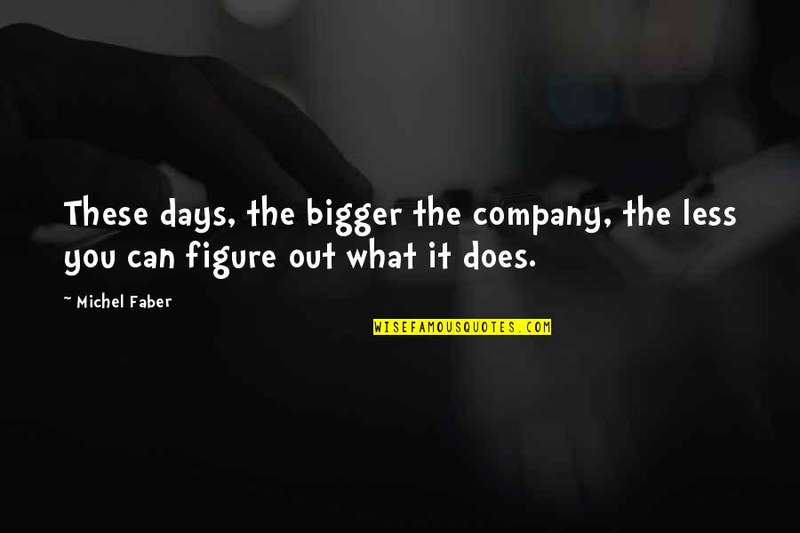 Sackcloth Material Quotes By Michel Faber: These days, the bigger the company, the less