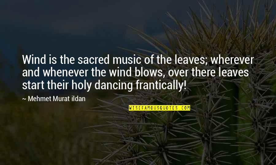 Sacred Quotes By Mehmet Murat Ildan: Wind is the sacred music of the leaves;