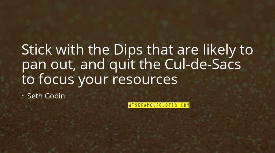Sacs Quotes By Seth Godin: Stick with the Dips that are likely to