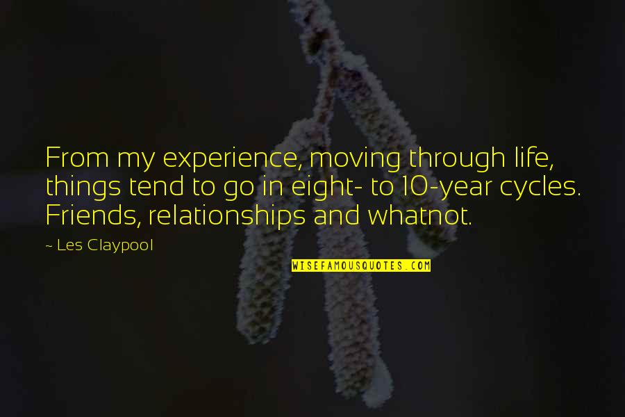 Sad Country Music Song Quotes By Les Claypool: From my experience, moving through life, things tend