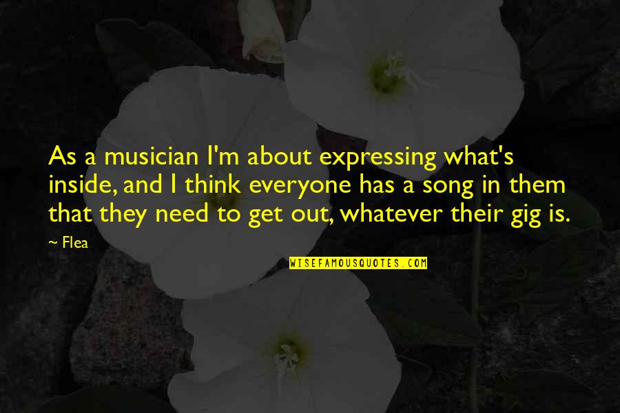 Sad Dean Winchester Quotes By Flea: As a musician I'm about expressing what's inside,