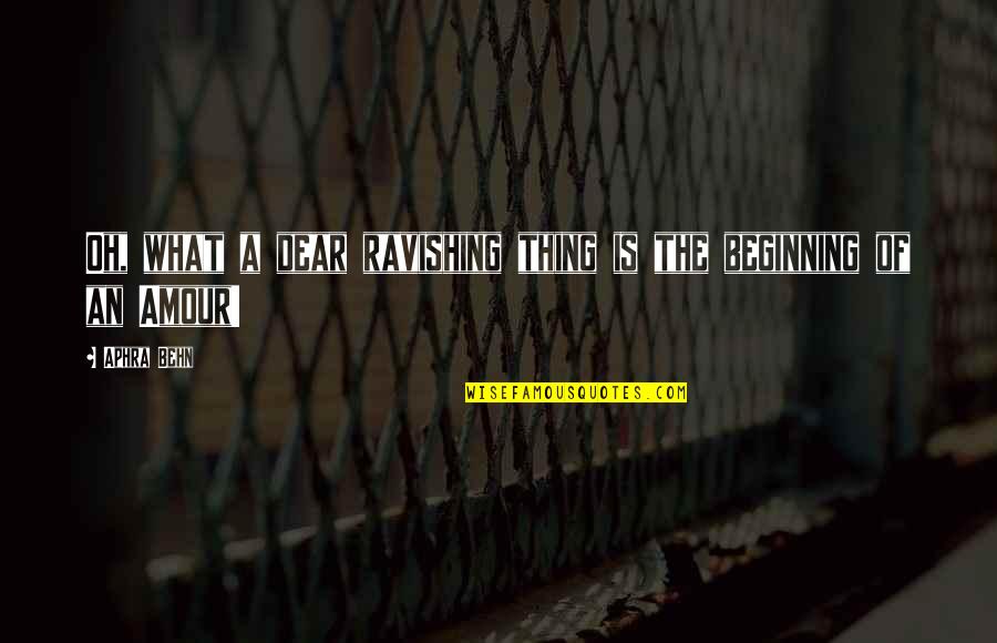 Sad Falling In Love Quotes By Aphra Behn: Oh, what a dear ravishing thing is the