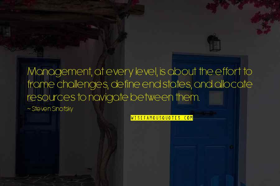 Sad Monday Quotes By Steven Sinofsky: Management, at every level, is about the effort