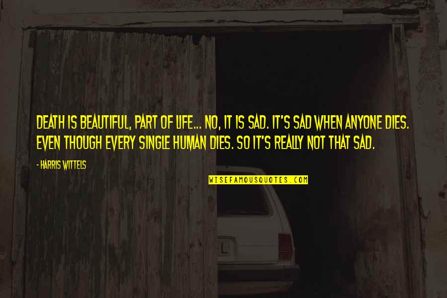 Sad Part Of Life Quotes By Harris Wittels: Death is beautiful, part of life... No, it