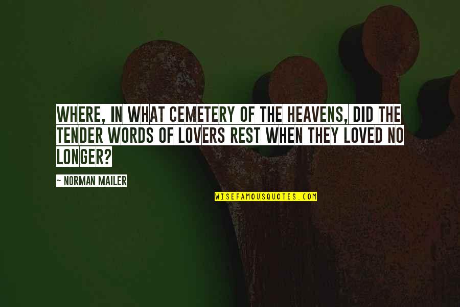 Sad Quotes Quotes By Norman Mailer: Where, in what cemetery of the heavens, did
