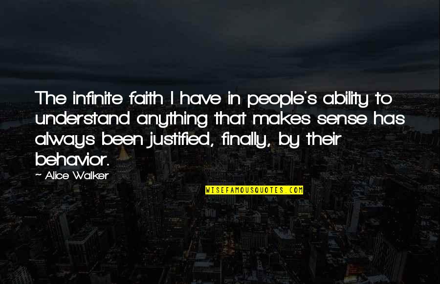 Sad Valentines Day Quotes By Alice Walker: The infinite faith I have in people's ability