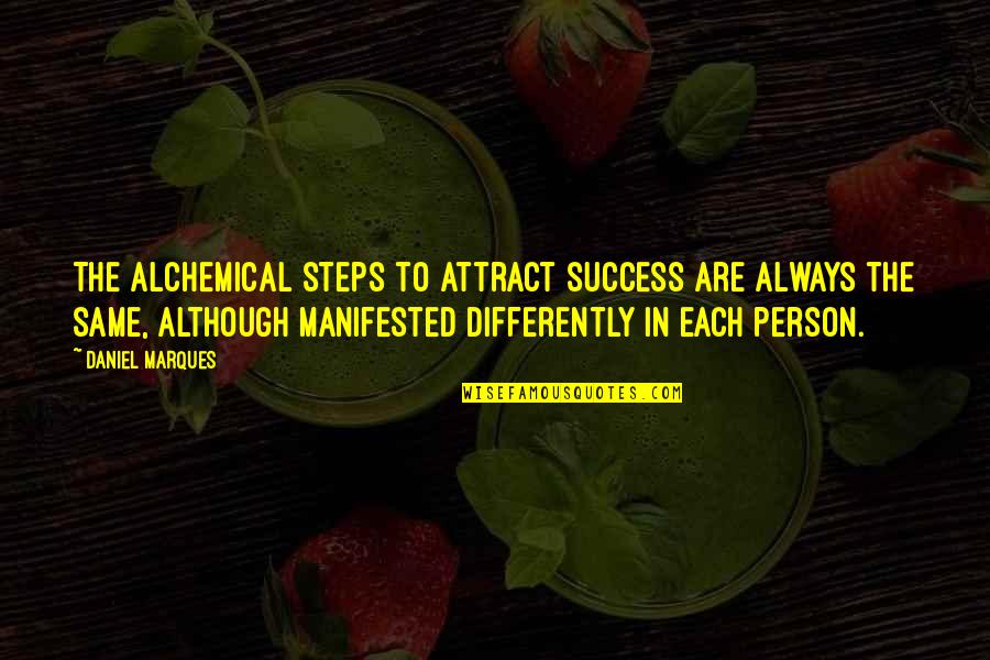 Sadat Predecessor Quotes By Daniel Marques: The alchemical steps to attract success are always