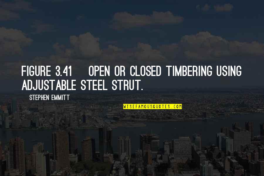 Sadhus Nepal Quotes By Stephen Emmitt: Figure 3.41 Open or closed timbering using adjustable