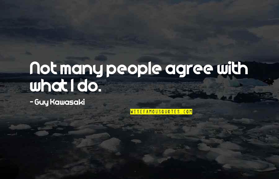 Sadistical Quotes By Guy Kawasaki: Not many people agree with what I do. Sadistical Quotes By Guy Kawasaki: Not many people agree with what I do.
