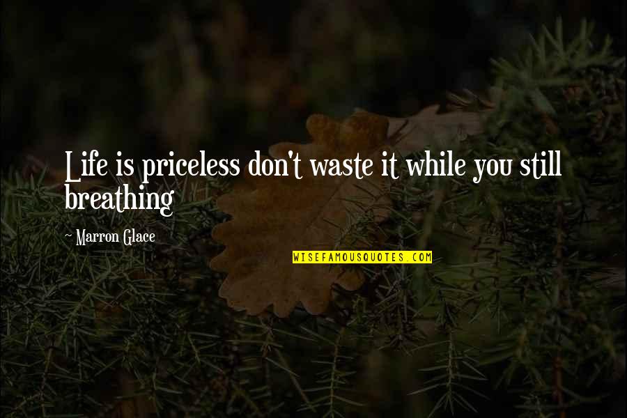 Sadowska Aktorka Quotes By Marron Glace: Life is priceless don't waste it while you Sadowska Aktorka Quotes By Marron Glace: Life is priceless don't waste it while you
