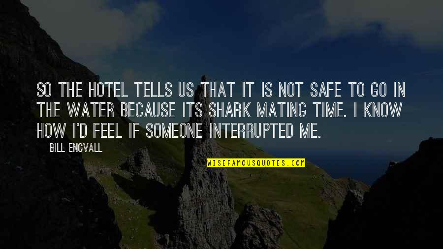 Safe Water Quotes By Bill Engvall: So the hotel tells us that it is