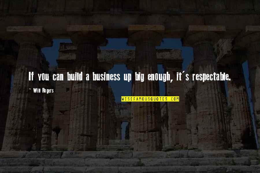 Safety Car Insurance Quote Quotes By Will Rogers: If you can build a business up big