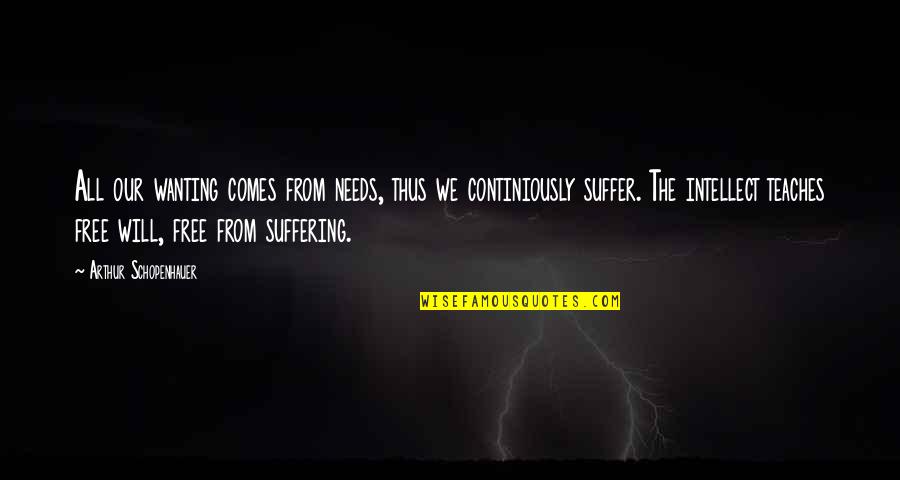 Sage 50 Quotes By Arthur Schopenhauer: All our wanting comes from needs, thus we