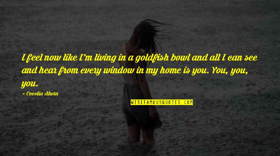Saggar Fire Quotes By Cecelia Ahern: I feel now like I'm living in a Saggar Fire Quotes By Cecelia Ahern: I feel now like I'm living in a