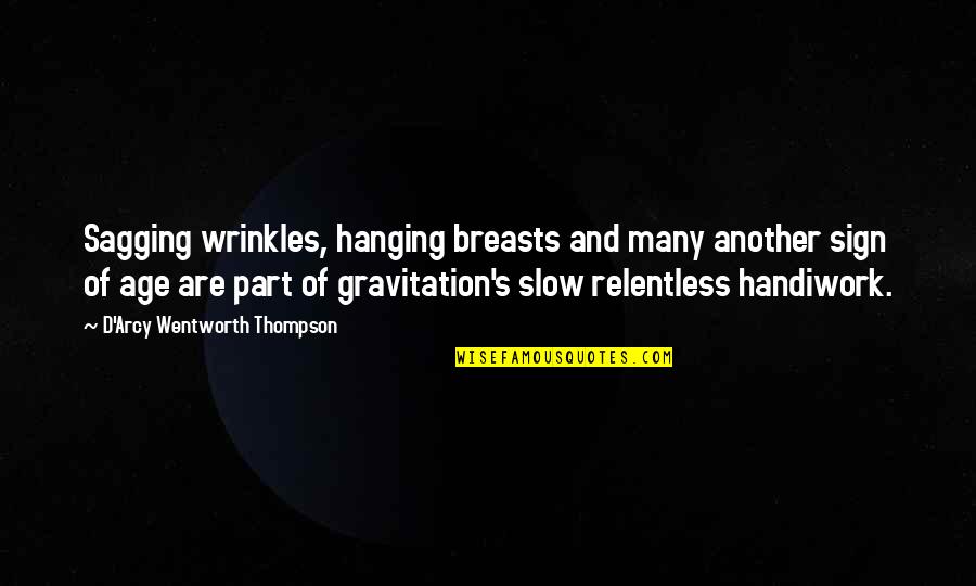 Sagging Breasts Quotes By D'Arcy Wentworth Thompson: Sagging wrinkles, hanging breasts and many another sign Sagging Breasts Quotes By D'Arcy Wentworth Thompson: Sagging wrinkles, hanging breasts and many another sign