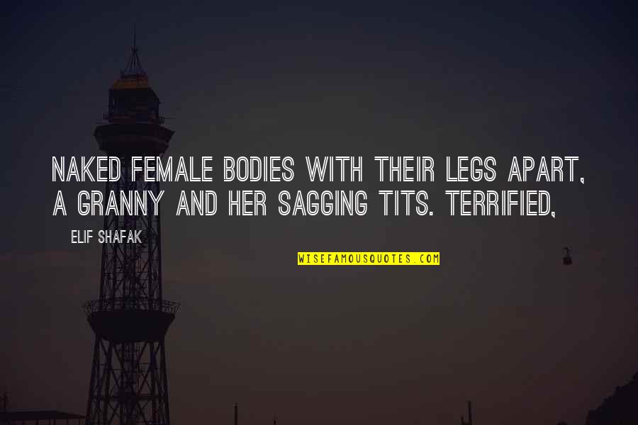 Sagging Quotes By Elif Shafak: Naked female bodies with their legs apart, a