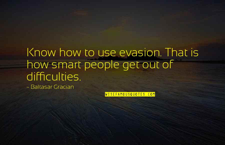 Sagisihin Quotes By Baltasar Gracian: Know how to use evasion. That is how Sagisihin Quotes By Baltasar Gracian: Know how to use evasion. That is how