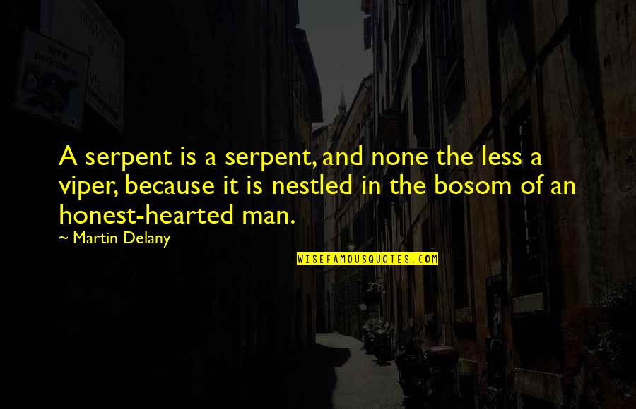 Sahara Hare Quotes By Martin Delany: A serpent is a serpent, and none the Sahara Hare Quotes By Martin Delany: A serpent is a serpent, and none the