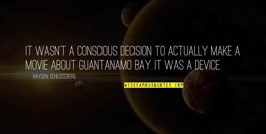 Sailor Moon Quote Quotes By Hayden Schlossberg: It wasn't a conscious decision to actually make Sailor Moon Quote Quotes By Hayden Schlossberg: It wasn't a conscious decision to actually make