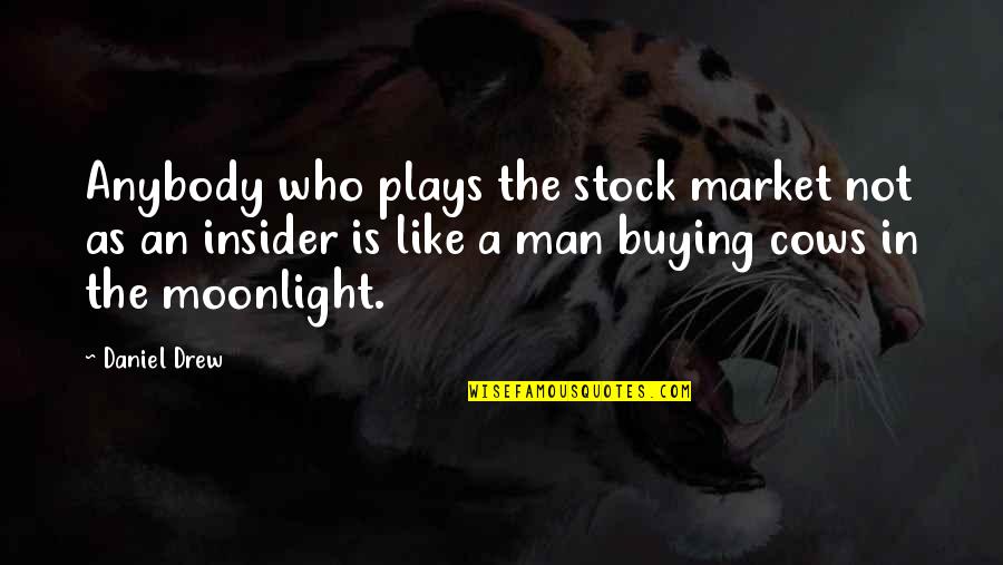 Saint Maybe Quotes By Daniel Drew: Anybody who plays the stock market not as