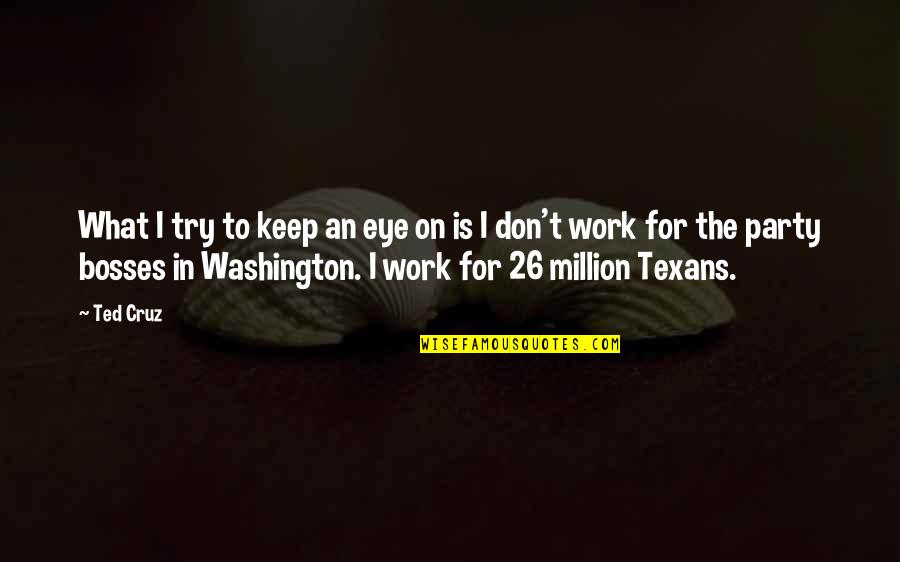 Sairausvakuutus Quotes By Ted Cruz: What I try to keep an eye on Sairausvakuutus Quotes By Ted Cruz: What I try to keep an eye on