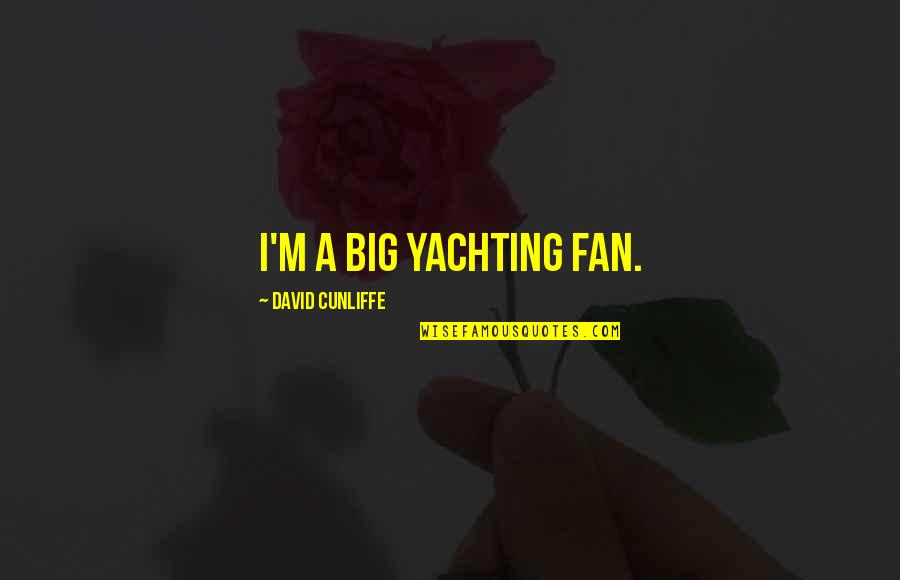 Saitou Shuka Quotes By David Cunliffe: I'm a big yachting fan.