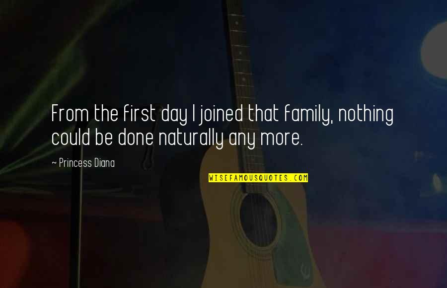 Saktodata99 Quotes By Princess Diana: From the first day I joined that family,