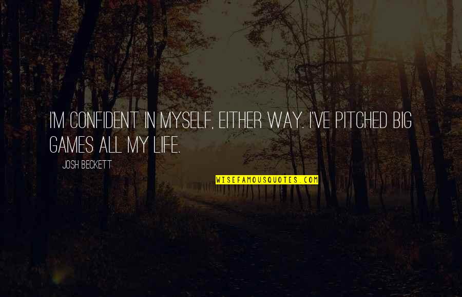 Salajka Auto Quotes By Josh Beckett: I'm confident in myself, either way. I've pitched