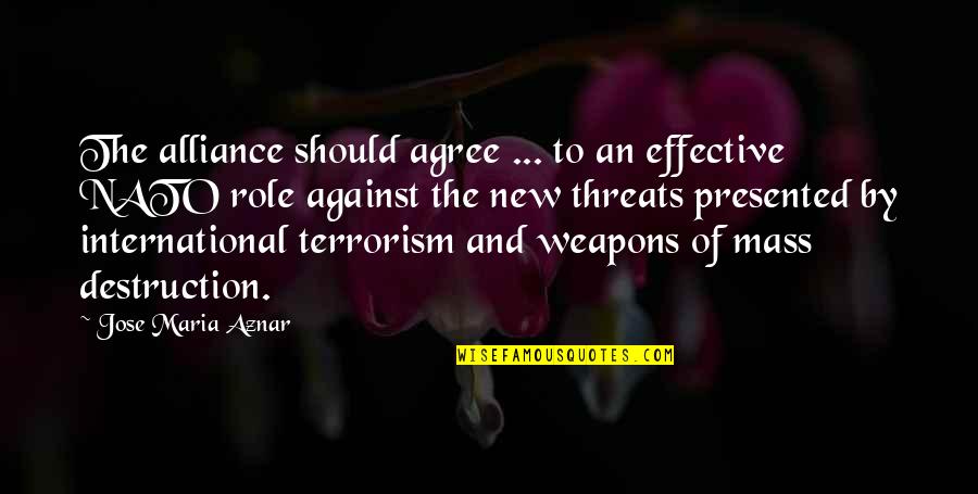 Salamat Kaibigan Quotes By Jose Maria Aznar: The alliance should agree ... to an effective