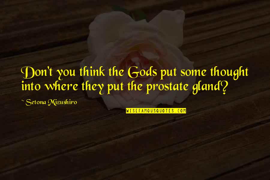 Salary Deduction Quotes By Setona Mizushiro: Don't you think the Gods put some thought Salary Deduction Quotes By Setona Mizushiro: Don't you think the Gods put some thought