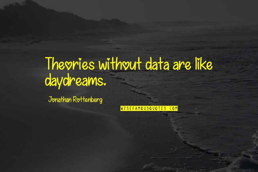 Salawahan 1979 Quotes By Jonathan Rottenberg: Theories without data are like daydreams.