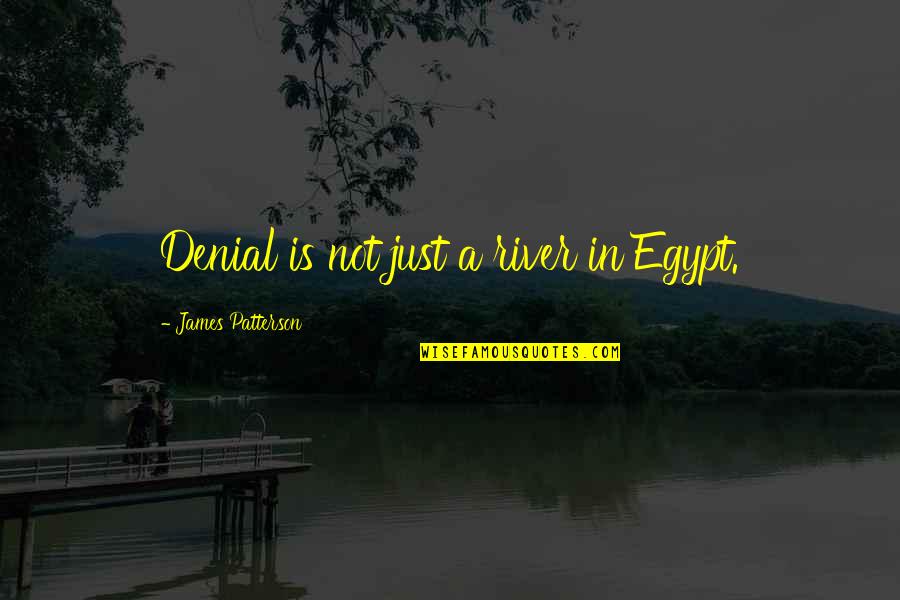 Saleable Quotes By James Patterson: Denial is not just a river in Egypt.