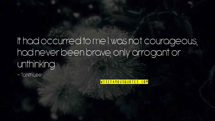 Saleems Macon Quotes By Tanith Lee: It had occurred to me I was not